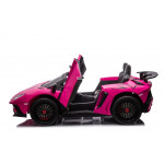 Elektrické autíčko Lamborghini XXL - 200W 24V - dvojmiestne - ružové 